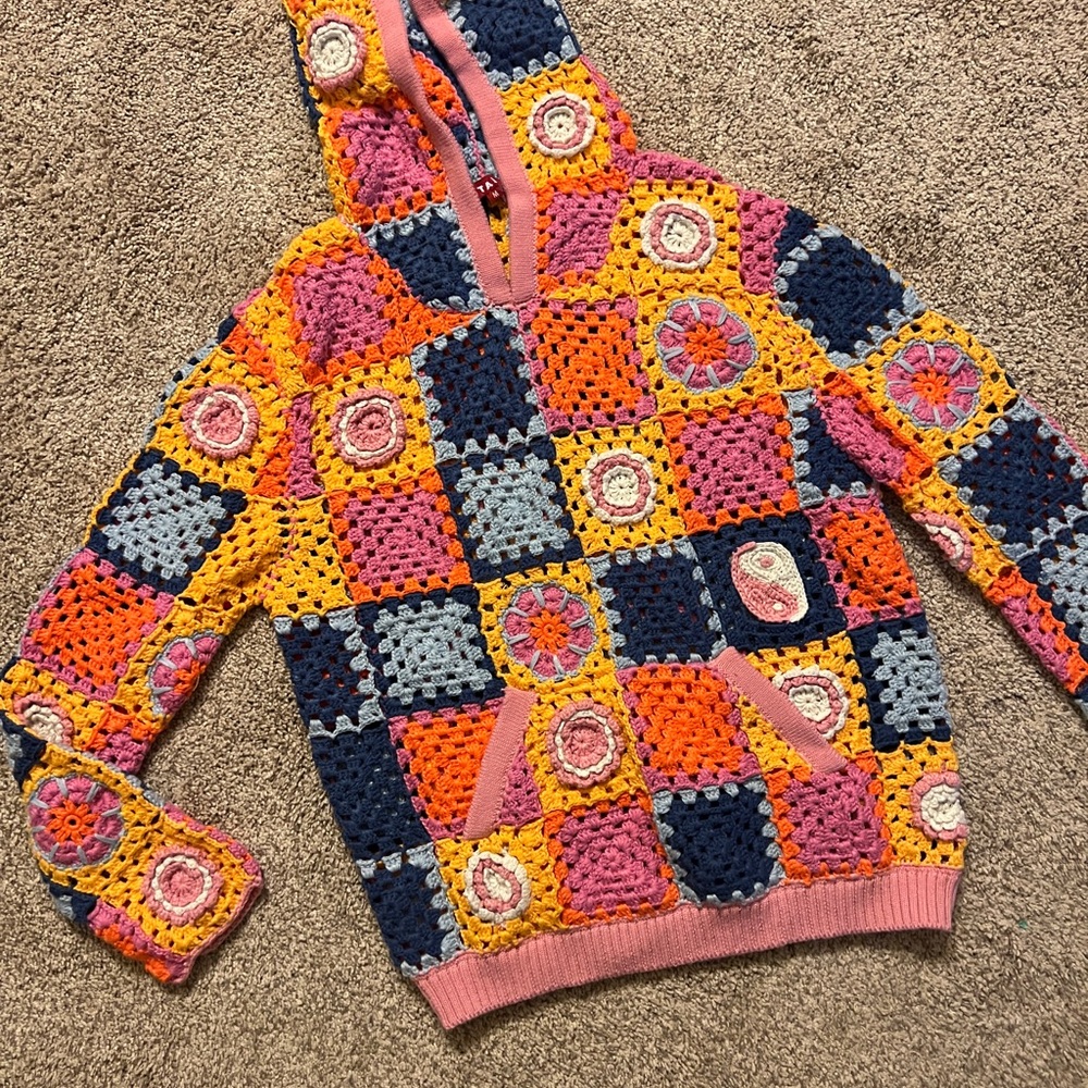 Colorful Crochet Jacket - Picture 4 of 4